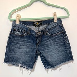 Lucky Brand Cut off Jean Shorts size 0/25 - LIKE NEW